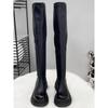 Knee boots New boots Thick-soled knight boots Fleece elastic boots Skinny boots Long boots