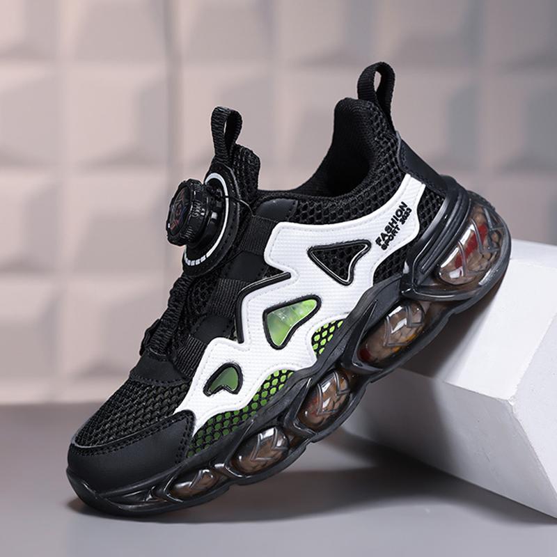 Fashion Kids Sneakers Comfortable Cushioning Sports Shoes Black Breathable Children's Sneaker Boy Trainers Running Casual