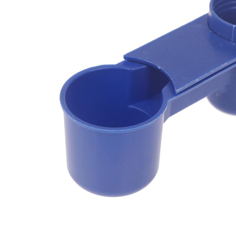 Plastic Pet Drinker Bowl Portable Water Bottle Feeding Cat Chicken Pigeon Parrot Hamster Double Nozzle Water Guide For Bird