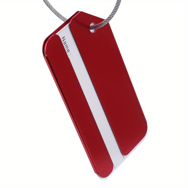 Luggage Tags Aluminium Alloy Suitcase Tag Travel Labels with Steel Loop Luggage Tags for Suitcases Travel Accessories