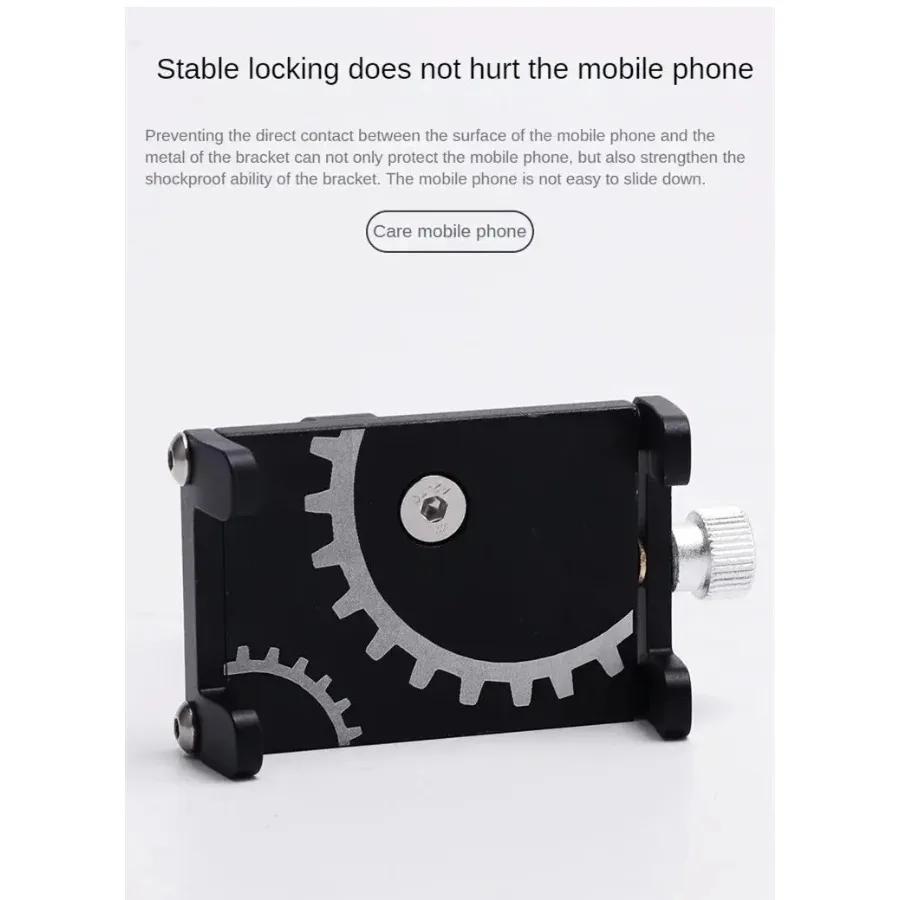 Universal Mobile Phone Holder Metal Cell GPS Mount Motorcycle Stand Bracket Bike Moto Handlebar Scooter Antislip Clip