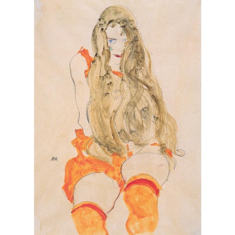 Egon Schiele Słynna Wystawa Obraz na Płótnie Portret Ciała Ludzkiego Plakaty Wydruki Sztuka na Ścianę Obrazy Nordyckie do Pokoju Wystrój Domu