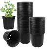 100pcs Seedling Pots With Drainage Holes 4inch Flower Pots ABS Nursery Pots Grow Container For Transplanting Cuttings Seedlings