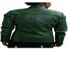 Women's Green Leather Biker Jacket,Motorcycle Jacket,Bomber Jacket,Quilted Biker Jacket,Moto Jacket,Christmas Gift For Her,halloween Gift For Her