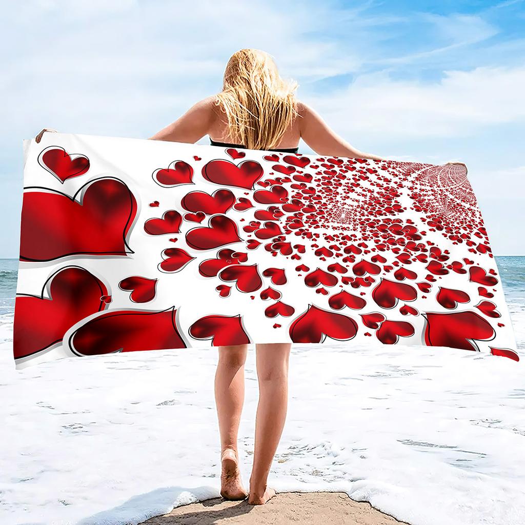 Beautiful Art Pattern Series Seaside Vacation Beach Towel Swimming Bath Towel Sports Towel