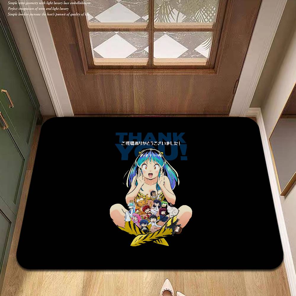 Anime Urusei Yatsura Door Mat Washable Non-Slip Living Room Sofa Chairs Area Mat Kitchen Doormat Area Rug