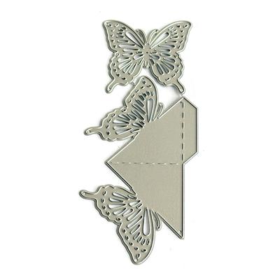 Schmetterlingsform Stanzformen Kohlenstoffstahl Stanzform Dekorative Prägepapier-Stanzform für Kartenherstellung Scrapbooking Lesezeichen