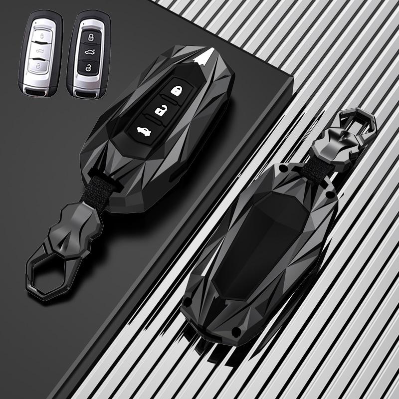 Zinc Alloy Car Flip Key Case Cover Shell For Geely Atlas Boyue Nl3 Ex7 Suv Gt Gc9 Emgrand X7 Borui Auto Holder Accessories