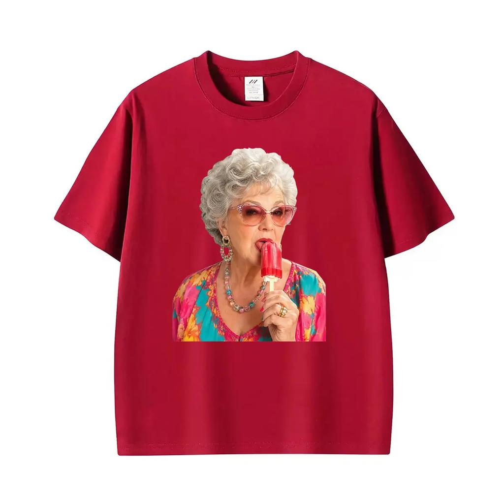 Glam Grandma Funny Meme T Shirt Vintage Elderly Unisex Art Graphics Tshirtunisex Casual C Oversized Tshirt Streetwear