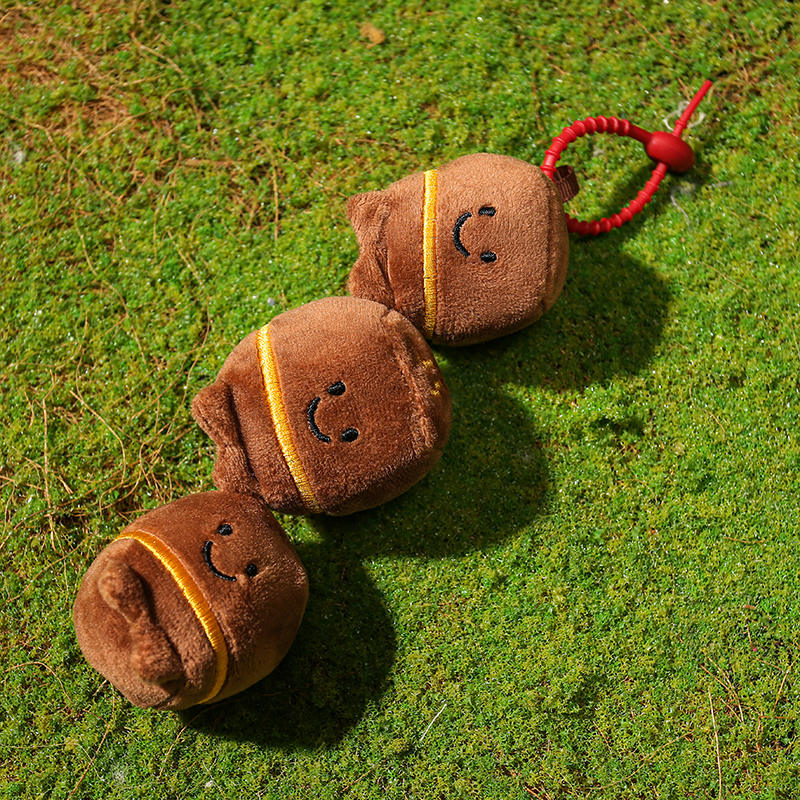 Cute Cartoon Food Plant Plush Toy Soft Teapot Morel Mushroom Coconut Tree Stuffed Doll Keychain Pendant Kids Birthday Gift Boys