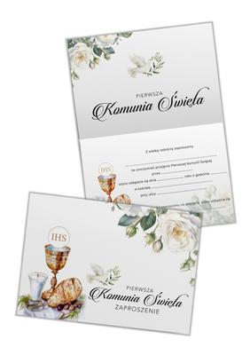 5-piece Invitations HOLY COMMUNION CHALICE ZAP-3