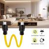 Male to Male Extension Cord Double Male 5-15P 12AWG 125V US Plug Generator Adapter Cord for Transfer Switch 0.6M/1.5M