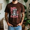 New Summer Unisexs 100 Cotton TShirt Cool Cat Born To Be Awesome Streetwear Casual Breathable Short Sleeve