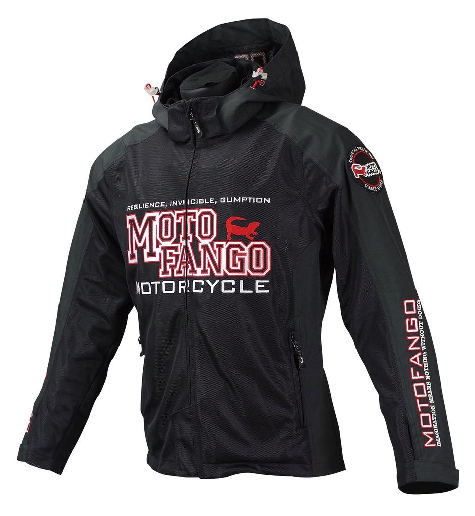 Komine Motorcycle Jacket Half Mesh Parka XL 1174 For and Autumn Mesh Material CE Standard Level 2 CE Standard Protector Black/Red MJ-004 Spring,