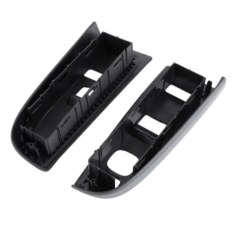 Ac29-Door Window Switch Trim Bezel For 03-07 Chevy Silverado GMC Sierra Power Window Switch Bezel Black  Dark Gray