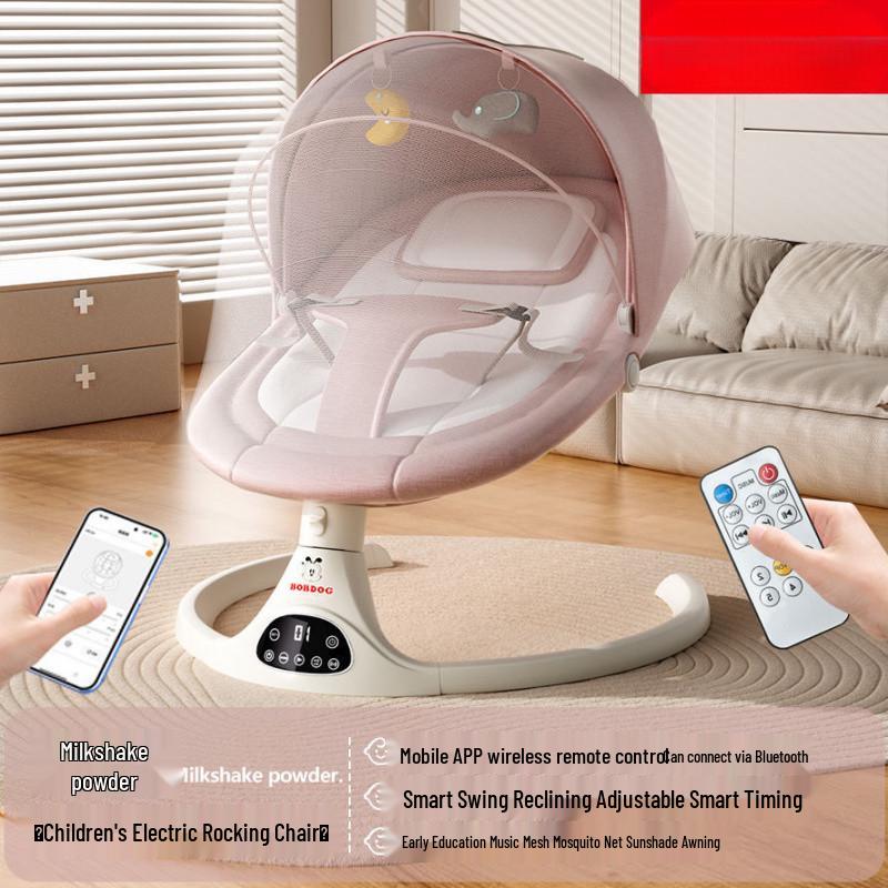 Bobodou Baby Electric Rocking Chair - Newborn Soothing Sleeper & Cradle Rocker
