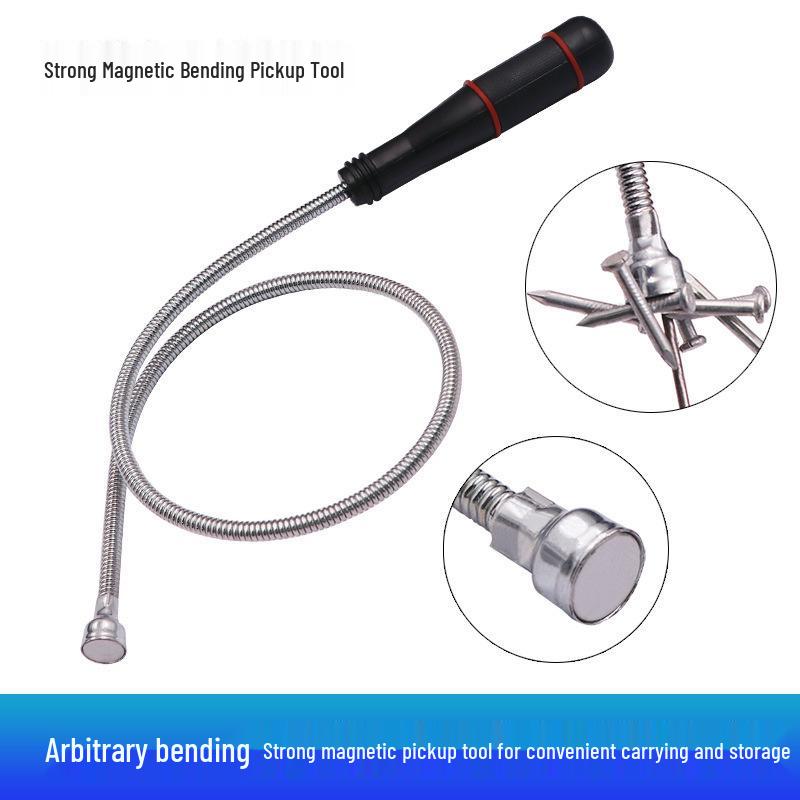 Bendable Magnetic Iron Pickup Tool for Car Repairs and Screws
