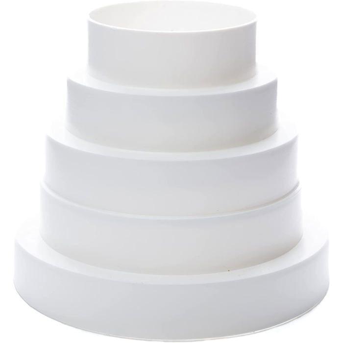 Raccord D'angle - Lirast - Equerre De Fixation - Plastique - Compatible Avec Tubes 80-150 Mm - Montage Facile