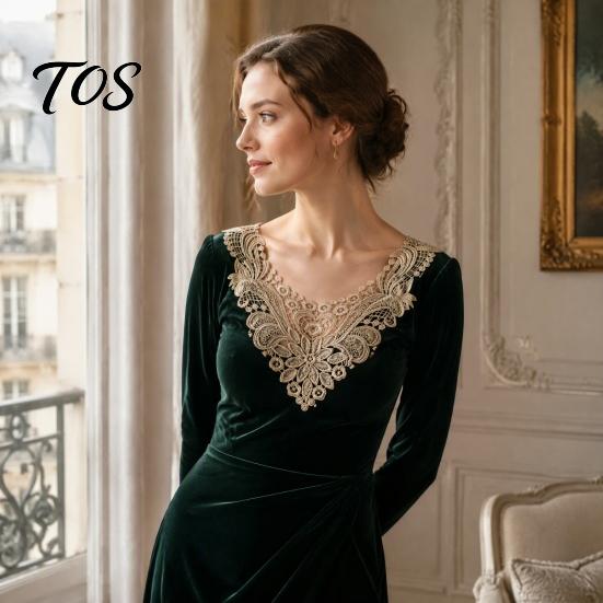 Fashion Neckline Enhancement Floral Lace Collar Insert, Embroidery V-neck Applique, Elegant Crafting Materials for Garments Hollow Petal Design,