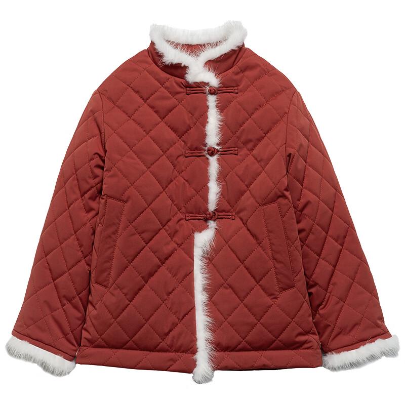 Hacikis Girls  Winter Padded Coat with Real Fur Collar 130