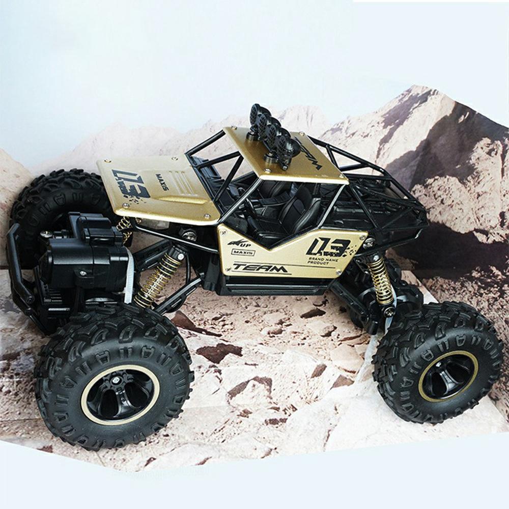 

1:16 Scale RC Truck 4WD Off Road Vehicle Alloy Rock Crawler Climbing Car Toy Model for Kids Gold