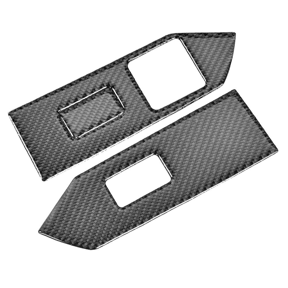 

3pcs Carbon Fiber Car Window Lifter Panel Trim Cover Fits for Ford Mustang 2009 2013