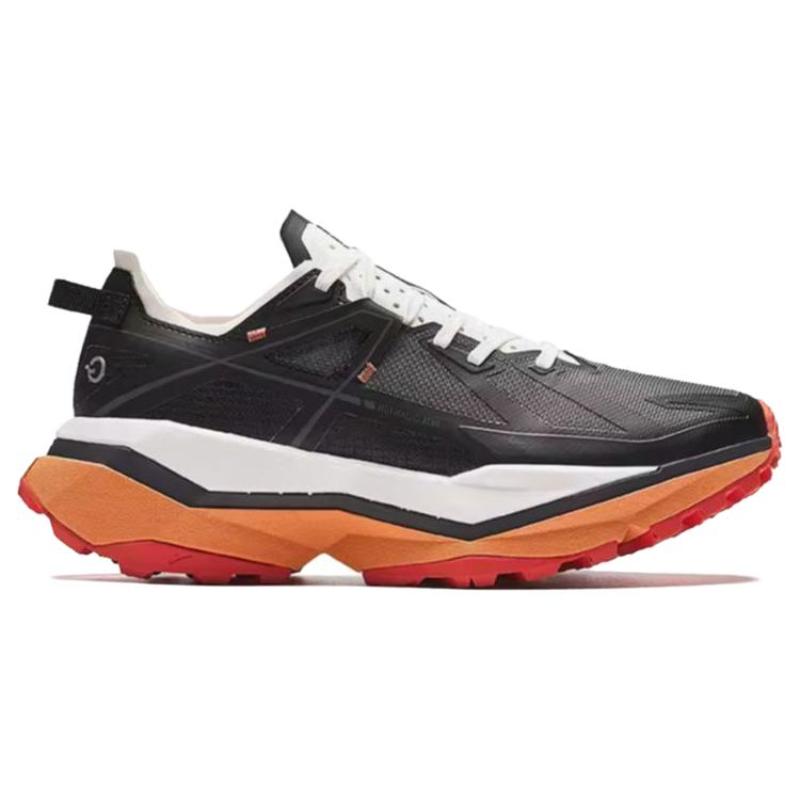 Anta Cushioning Abrasion Resistant Breathable Rebound Low Top Running Shoes Men's Black White Sneakers 112416602A-1
