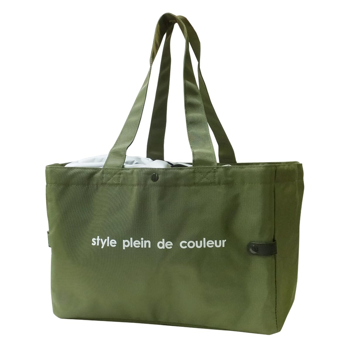 

AtFirst AF6359 Cooler Shopping Large Eco Khaki Bag, Basket-Compatible, Foldable, Capacity, Self-Standing Bag,