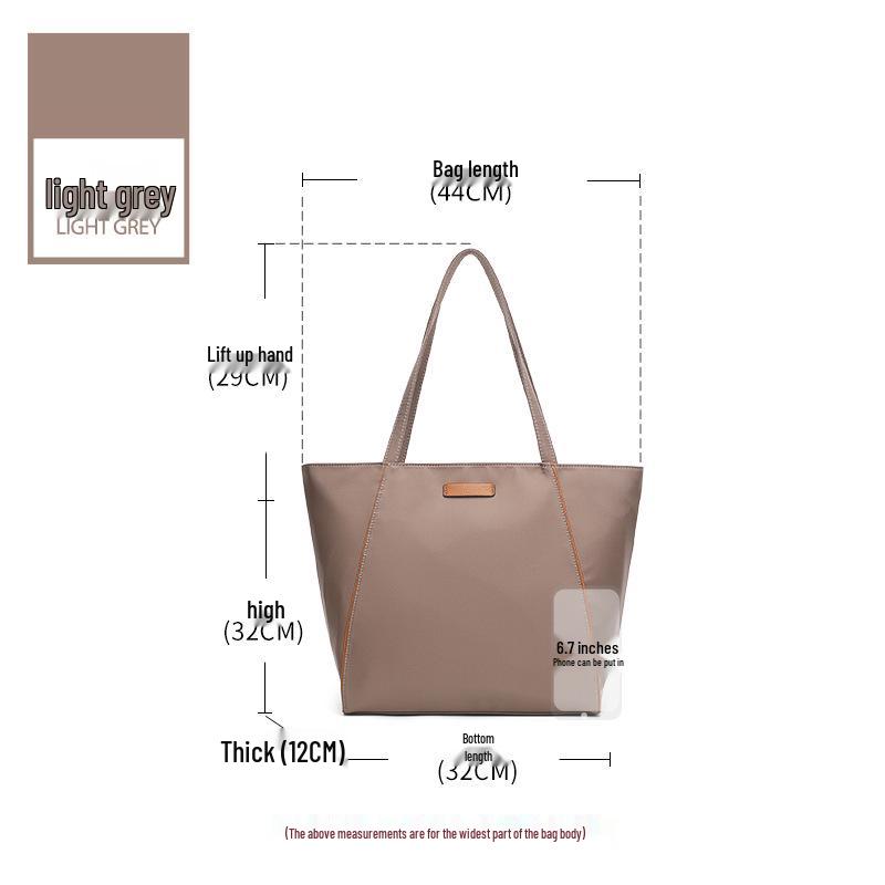 Women's Large Capacity Canvas Tote Bag - 2025 High-End Oxford Cloth Underarm Shoulder Handbag