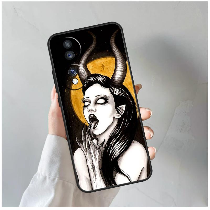 Devil Woman For Honor Magic 5 6 7 8 Pro Case For Honor 200 400 Lite 50 70 90 X8c X8b X9a X9b X9c X9d Win