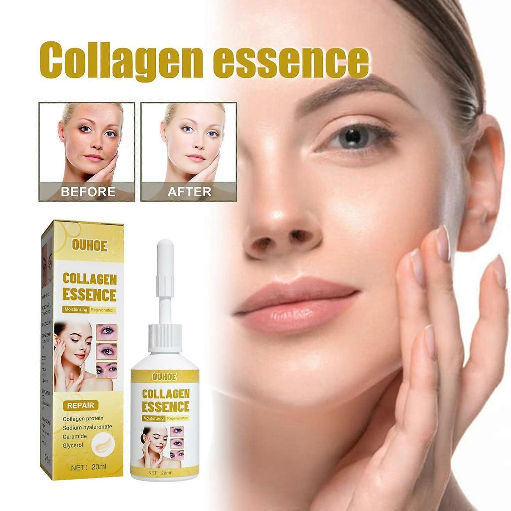 Limited time!!Ouhoe Collagen Essence Is A Daily Essence That Gently Refines Pores And Nourishes Tender And Soft Skin