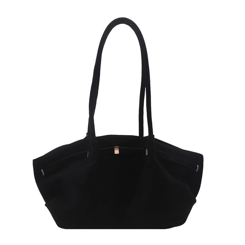 Women Suede Dumpling Tote Bag, Luxury Handbag, Single Shoulder Crossbody Bag