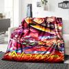 Customiz Name Personality Demon Slayer Nezuko Blanket Soft &Warm Sofa Office Bed Travel Lunch Break Blanket, Gift Suitable All Seasons
