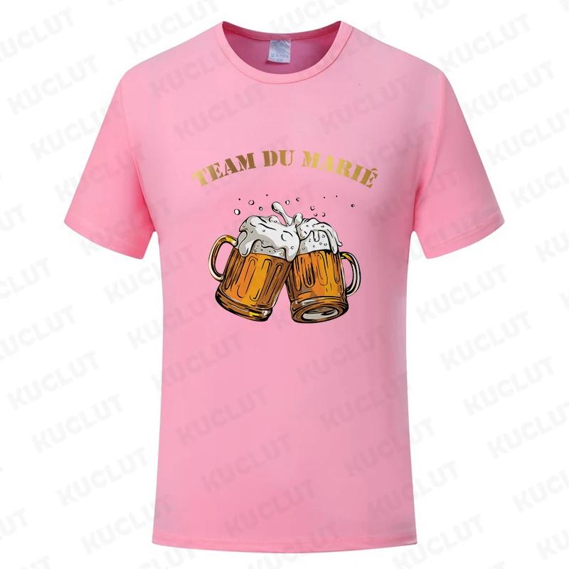 

Футболка для прощальной вечеринки с французским бойфрендом, холостяком, свадебным пивом, Y2K, топы, футболки Evg Team Married, футболки для будущих женихов, унисекс, команда 4XL