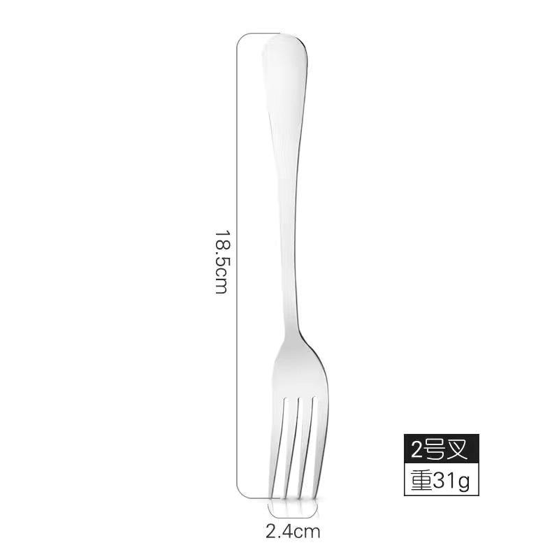 Hot Sale Stainless Steel Fork Western Steak Fork Dessert Fork Stainless Steel Tableware Main Fork Fruit Fork