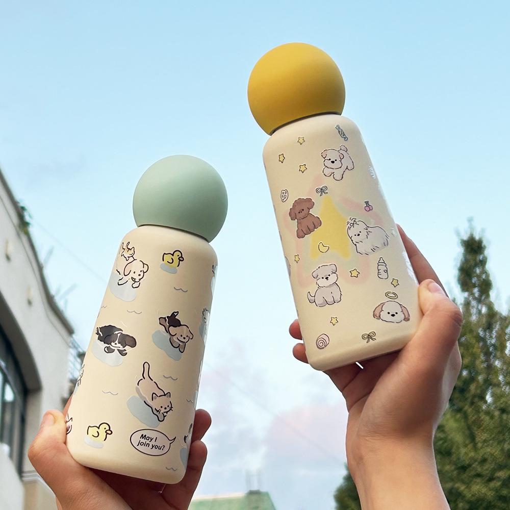 350Ml Stainless Steel 316 Thermos Cup Creative Cute Student Children Portable Outdoor Sports Water Cup