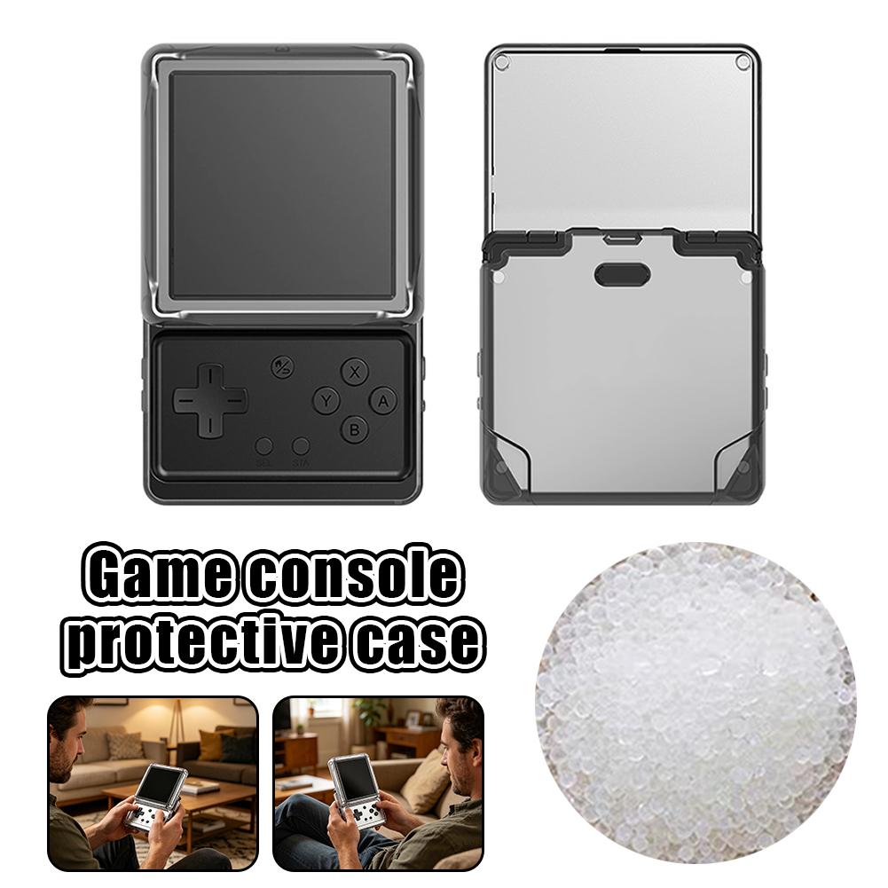 Weiche TPU-Schutzhülle für ANBERNIC RG Rotate Handheld-Spielekonsole Transparent Stoßfest Kratzfest Stoßfest Klar