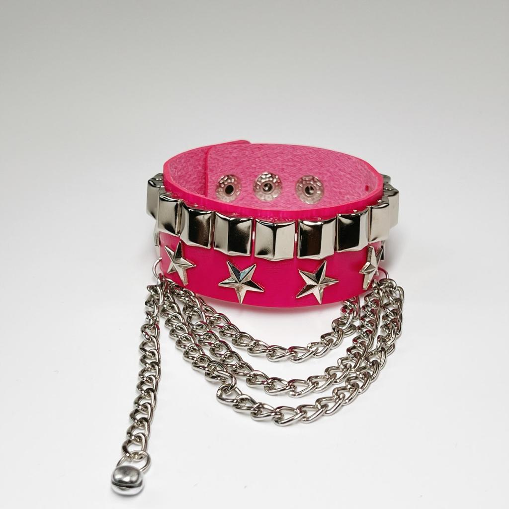 European & American Multi-layer Leather Skull Rivet Punk Bracelet