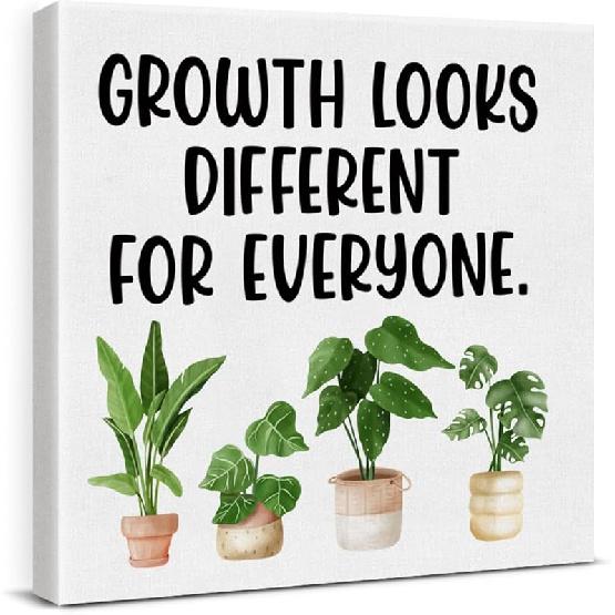 pirational Farmhouse Canvas Print Wall Art Decor One Small Positive Thought in the Morning Can Change Your Whole Day Sign Painting Plaque Rustic Home