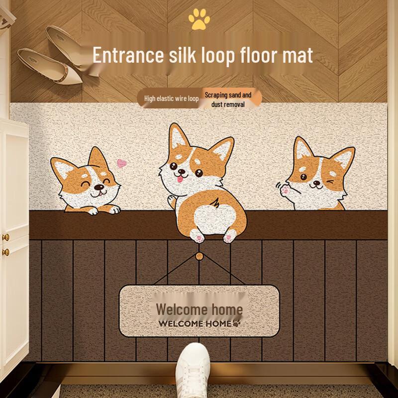 Large Coir Loop Anti-Slip Doorway Foot Mat - Cut To Fit Entrance Carpet
