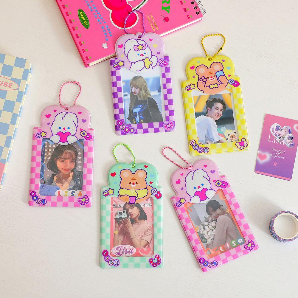 With Chain Kpop Card Binder Kpop Photocards Holder 3 Inch Photo Album Idol Photo Card Sleeves