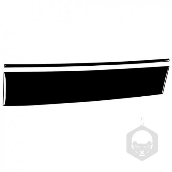 Glossy Piano Black Co-pilot Dashboard Panel Cover Trim For BMW X5 E70 2007-2009