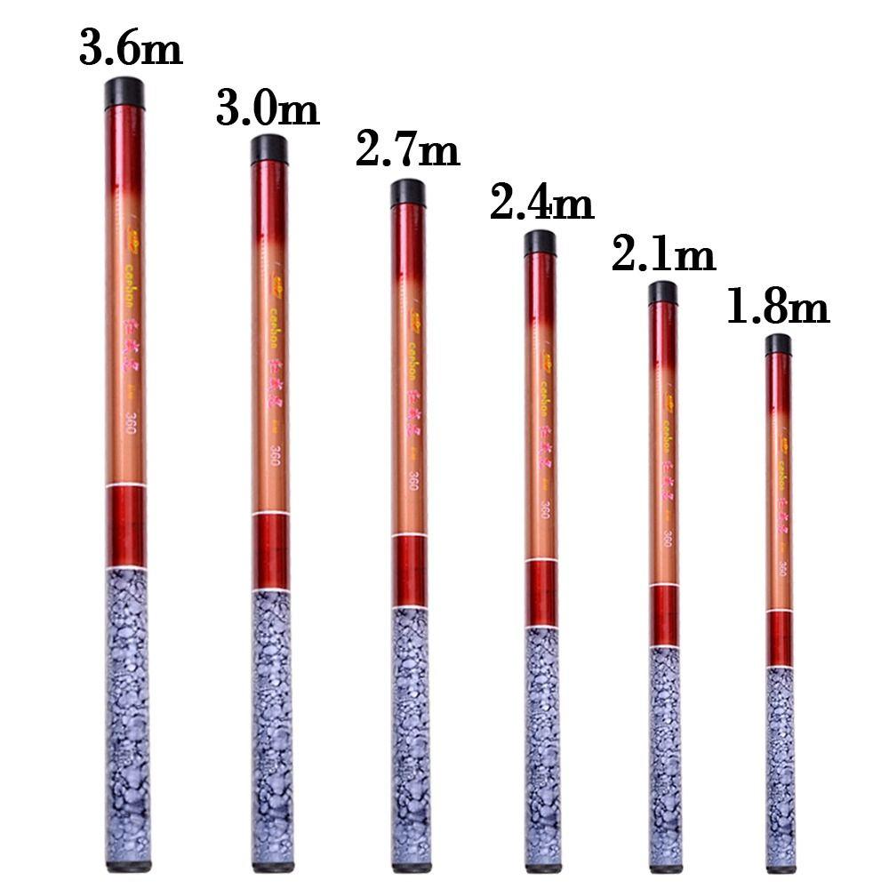 FRP Tragbare Angelruten Tackle Ultraleichte Teleskop-Angelrute Reise Bach See Handrute Karpfen Feeder