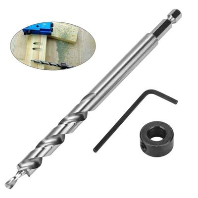 Bohrer 9mm Sechskantschaft Anschlagring Zentrierbohrer Taschenloch