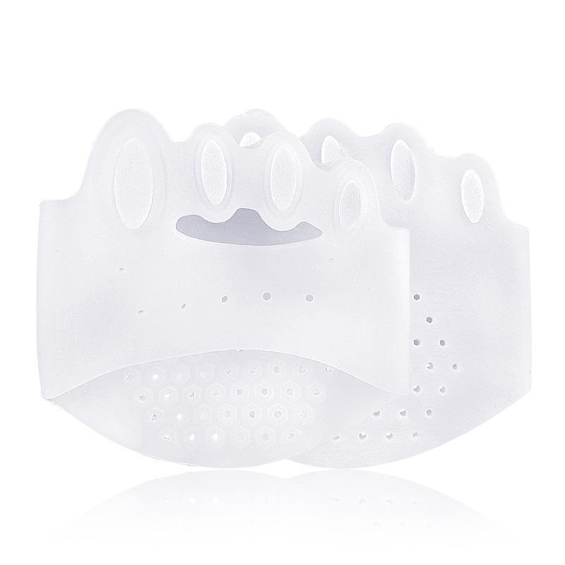 

5-Toe Separator Arch Pad - Soft Shock Absorption, Pressure Relief, Massage, Adjustable Half-Size Forefoot Pad One Size