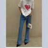 Western Style Fashion Casual Loose Print Short Sleeve Cotton T-shirt Top Loose Printed T-shirt Top