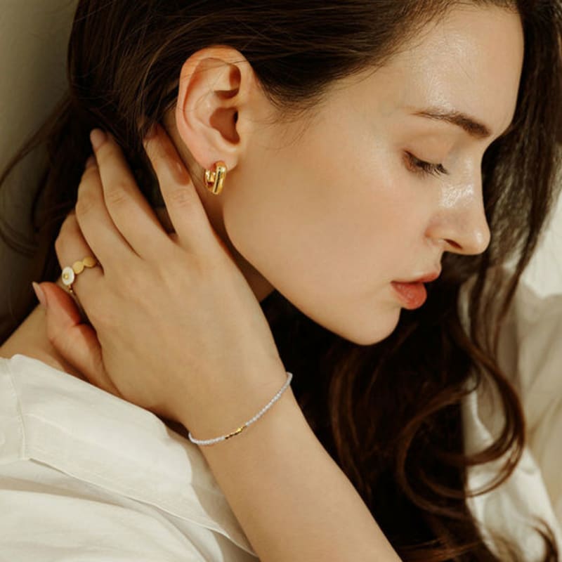 ozel Silver925 Layer Natural Pearl Bracelet PS007B_PE