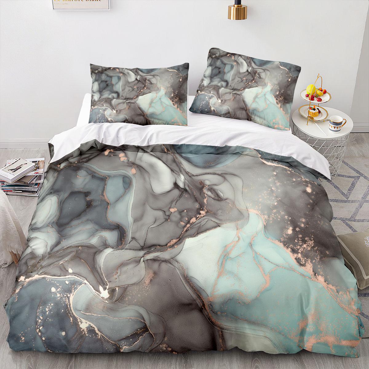 Textuur Dekbedovertrek 3D Grote Print Tweepersoons Maat Dekbedovertrek Beddengoedset Eenpersoons Set voor Tieners Volwassenen Microfiber Eenpersoons Tweepersoons Qui AU Single(140x210cm)