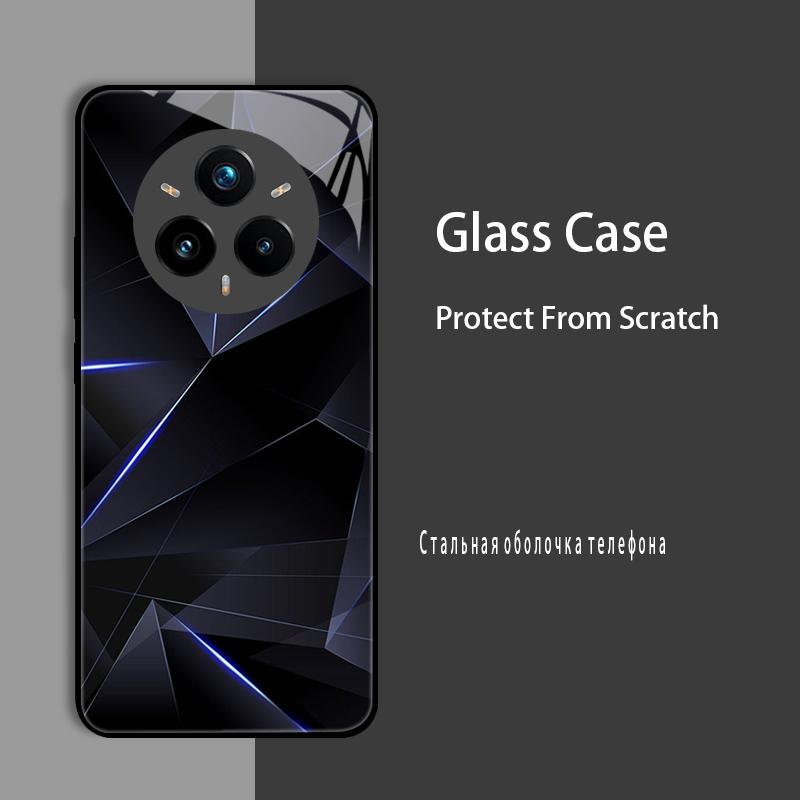 For Realme 14 Pro Plus Case Cover Tempered Glass Case Hard Coque Bumper For Realme 14X 13 Plus 12 Pro Plus GT7 Pro Protect Case