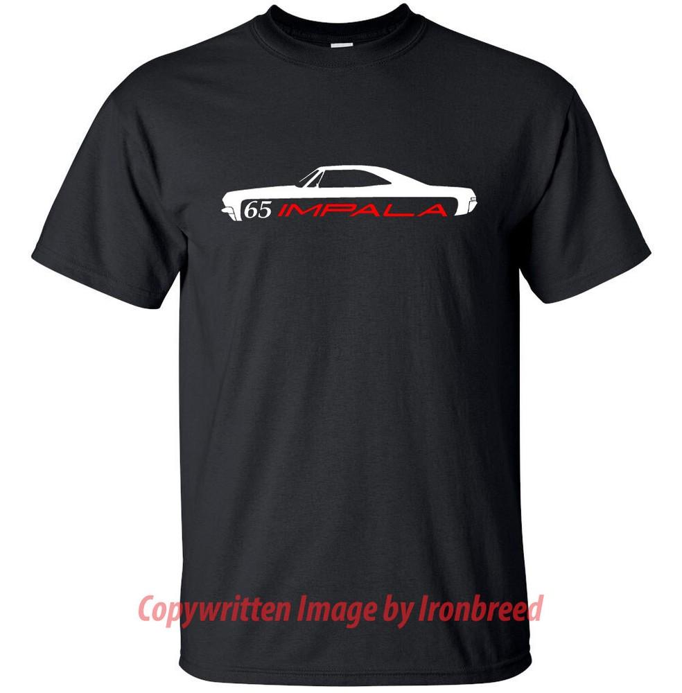 

1965 65 Chevy Impala Lowrider T-Shirt Classic SS Muscle Emblem Side Mouldings M